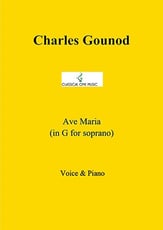 Ave Maria (in G for soprano) Vocal Solo & Collections sheet music cover